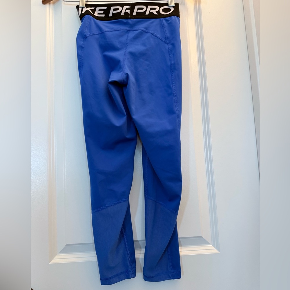 Nike Royal Blue Performance Leggings - Picture 3 of 4
